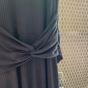 Anthropologie black jersey dress